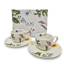 Šálka s podšálkou S/2 110ml farebná lúka - FLORASYSTEM