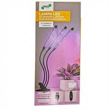 Lampa LED na podporu rastu rastlín 3-ramenná