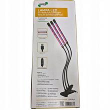 Lampa LED na podporu rastu rastlín 3-ramenná