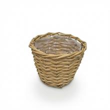 KOŠÍK PRÚTIE PRÍRODNÝ S D15xH13CM - FLORASYSTEM