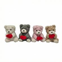 Kovová kľúčenka, Plyšový medvedík so srdcom,8cm - Kľúčenky | FLORASYSTEM