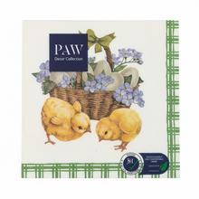 SDL135500 SERVÍTKY 33x33 cm/20ks/3vrst. CHICKS WITH BASKET - Ubrousky | FLORASYSTEM