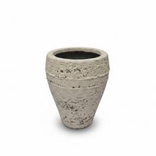 KV-39 KVETINÁČ UMELÝ KAMEŇ CREA LIME AMFORA PIESKOVÝ 27x27x32  - FLORASYSTEM