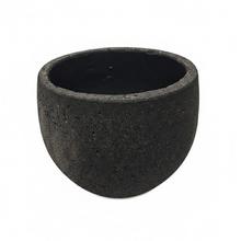 KV-41 KVETINÁČ UMELÝ KAMEŇ GRANITE GRAND LOTUS SANBLASTED BLACK 40x34  - FLORASYSTEM