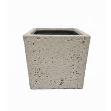 KV-42 KVETINÁČ UMELÝ KAMEŇ GRANITE KOCKA PIESKOVÝ 40x40x40  - FLORASYSTEM