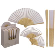 Vejár,Shine White, 21 cm, bambus - Levné hračky | FLORASYSTEM