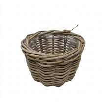 483FL/S Kôš kubu ratan pr.27/V20cm sivý stredný - Proutené obaly | FLORASYSTEM