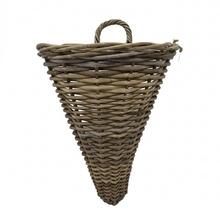 Kôš záves kubu ratan sivý pr.35/30x42cm - Proutené obaly | FLORASYSTEM