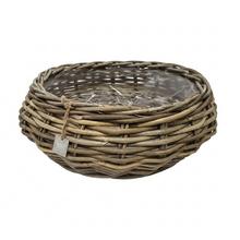 487FL/S Kôš kubu ratan pr.40/V17cm sivý veľký - Proutené obaly | FLORASYSTEM