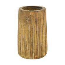 Svietnik s kovovým pohárom 10x10x16cm - Dřevěné dekorace | FLORASYSTEM