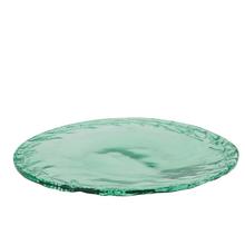 Okrúhly tanier z recyklovaného skla 38,5x38,5x2,5cm - FLORASYSTEM
