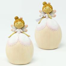 Růžová víla princeznička s křídly, dekorace do zahrady.