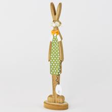 Dřevěný zajíček s LED, výška 34 cm.