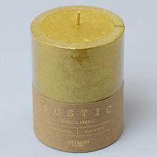 Zlatá metalická svíčka RUSTIC