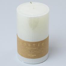 RUSTIC METALIC svíčka v perlové barvě