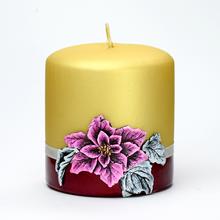 Vánoční svíčka Hvězda s dekorací