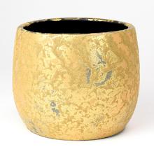 OBAL Clemente okrúhly zlatý 15,5xh19,5cm - FLORASYSTEM