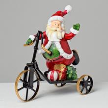 AKCIA! SANTA NA BICYKLI 16CM 2ASS - FLORASYSTEM