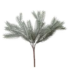 Zápich čečina zeleno-bílý s glitry, 19 cm.