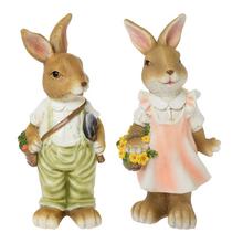 Keramické zajíce v mixu, ideální na Velikonoce.