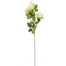 Umělá růže zelená se 4 hlavami, 72 cm