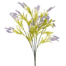 Umělé květiny zápich tráva fialová 40 cm