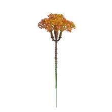 Umělý zápich trachelium v zelené a červené barvě, 18 cm.