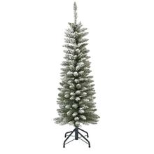 Úzký vánoční stromeček Pencil se sněhem.