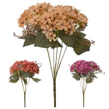 Kytice umělých květin v mixu s drobnými květy, 40 cm.