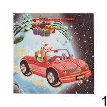 Dárková taška s vánočním motivem a glitry.