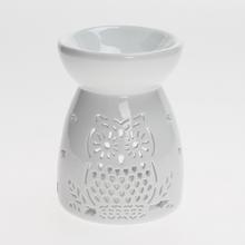 AROMALAMPA SOVA PORCELÁN 8x11,5CM BIELA - FLORASYSTEM