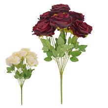 Kytice umělých růží v mixu barev.