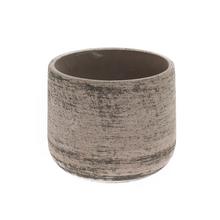 Květináč Murgia Matera Grigio s hladkým povrchem.