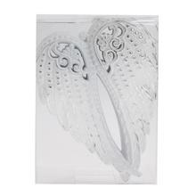 Plastová křídla ve stříbrné barvě, sada 4 kusy, 14,6 cm.