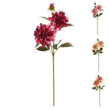 Umělé květy Dálie v mixu barev.