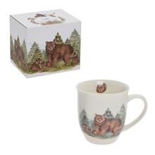 Hrnek s medvědy a lesem, objem 400ml.