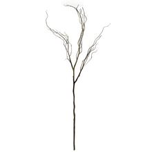 Šedohnědá vrbová větev o délce 110 cm.