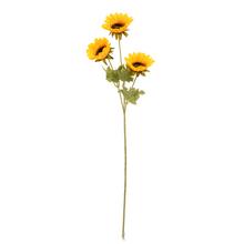 Umělá slunečnice se 3 hlavami, 54 cm