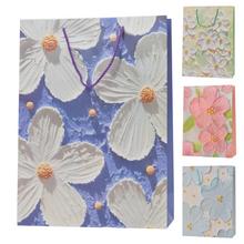 Dárková taška s květinovým vzorem