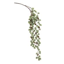 Zelená cedrová větev se šiškami, 120 cm.