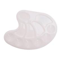 Pevná oválná plastová paleta na malování.