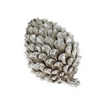 Stříbrný šiška z poly materiálu.