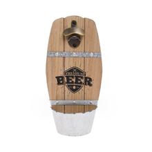 OTVÁRAK na fľaše ve tvaru sudu s nápisem PREMIUM BEER.