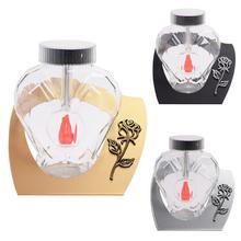 Srdcový solární svícen s kovovým podstavcem