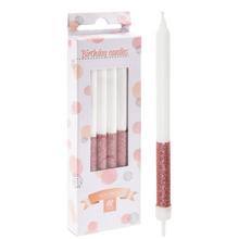 Modré party svíčky, 12 kusů.