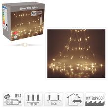 LED světla AX8702510 s teplou bílou barvou, 100 LED diod, včetně adaptéru.