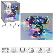 LED světýlka s 96 LED diodami, multicolor, s časovačem a 8 funkcemi.