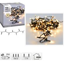 LED světýlka s teplou bílou barvou, 320 LED, délka 24m.