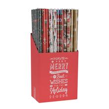 Vánoční balicí papír v různých vzorech.