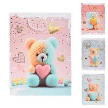 Dárková taška s medvídkem se srdcem